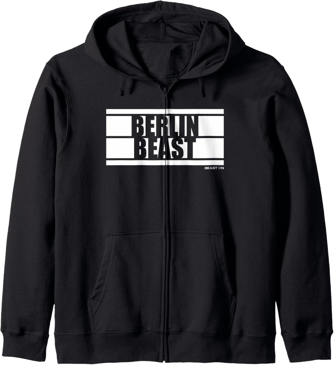 Berlin Beast Bodybuilding Fitness Gym Motivation Sprüche Kapuzenjacke