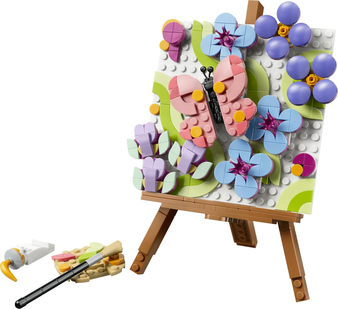 LEGO Creator 3-in-1-Set Deko-Blumengemälde - 3D Modellbau - 3 Bauoptionen: Gemälde, Bilderrahmen ode