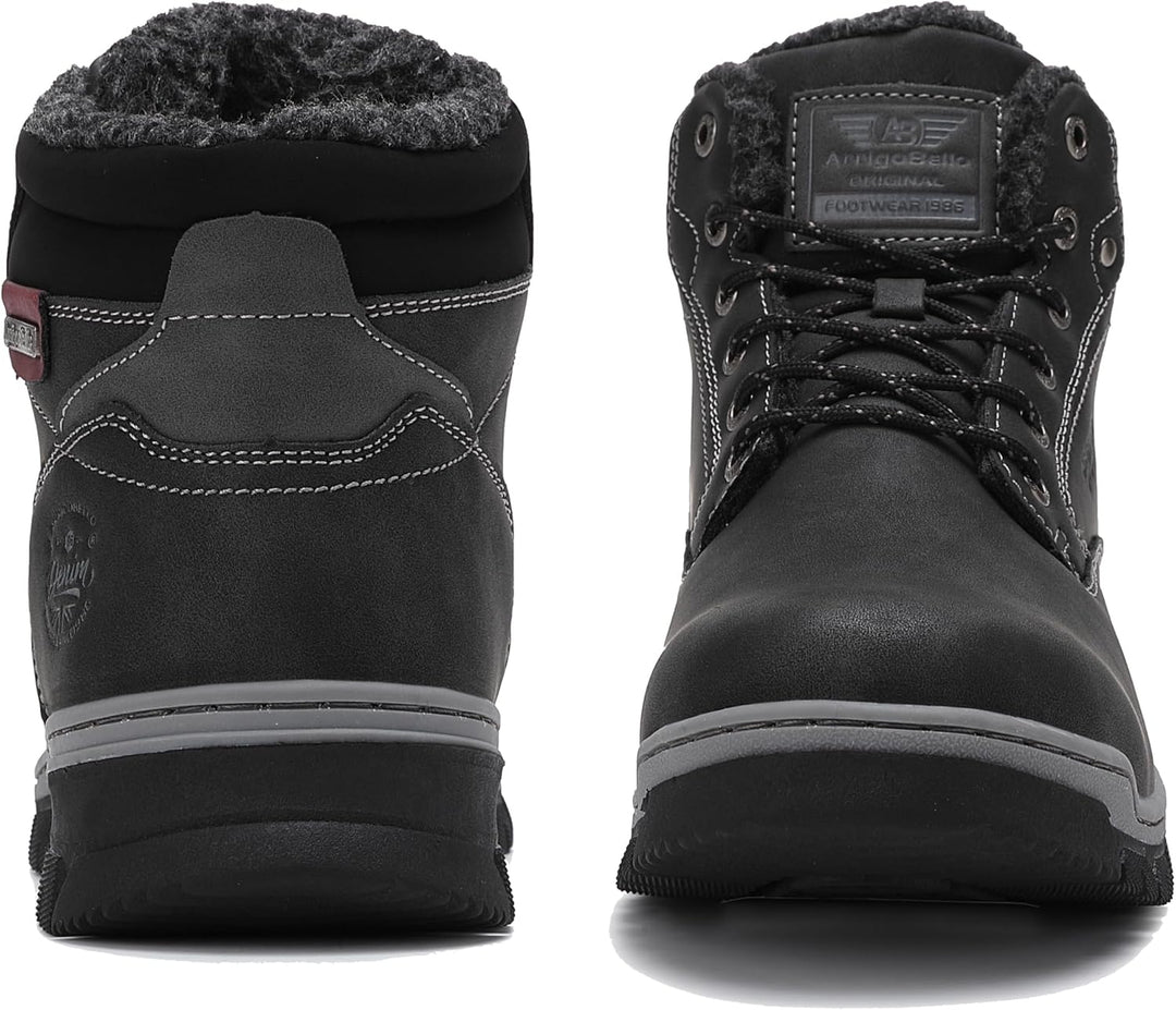 ARRIGO BELLO Winterstiefel Herren Winterschuhe Gefüttert Rutschfeste Warm Stiefel Gemütlich Trekking