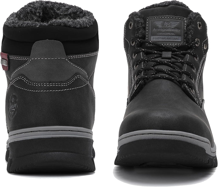 ARRIGO BELLO Winterstiefel Herren Winterschuhe Gefüttert Rutschfeste Warm Stiefel Gemütlich Trekking