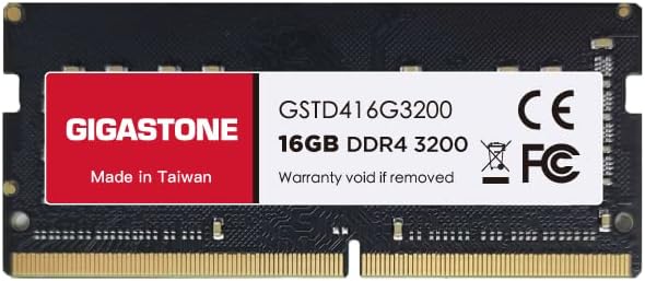 [DDR4 RAM] Gigastone Laptop RAM 16GB DDR4 Ram 16GB DDR4-3200MHz PC4-25600 CL22 1.2V SODIMM 260 Pin/P