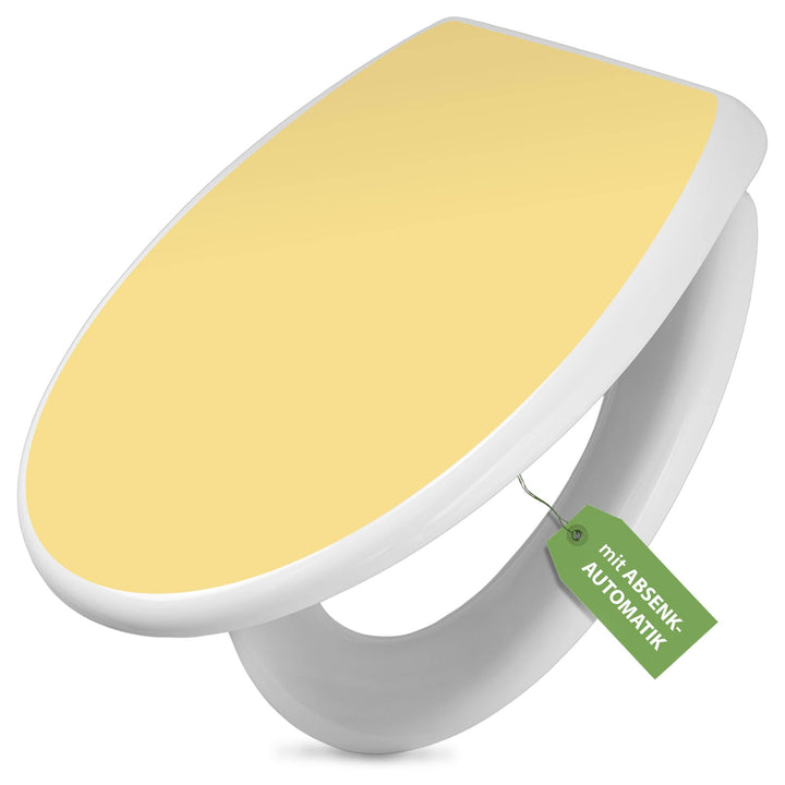 banjado Toilettendeckel mit Absenkautomatik 44,5x37cm - Soft Close Toilettensitz - WC Sitz mit Absen