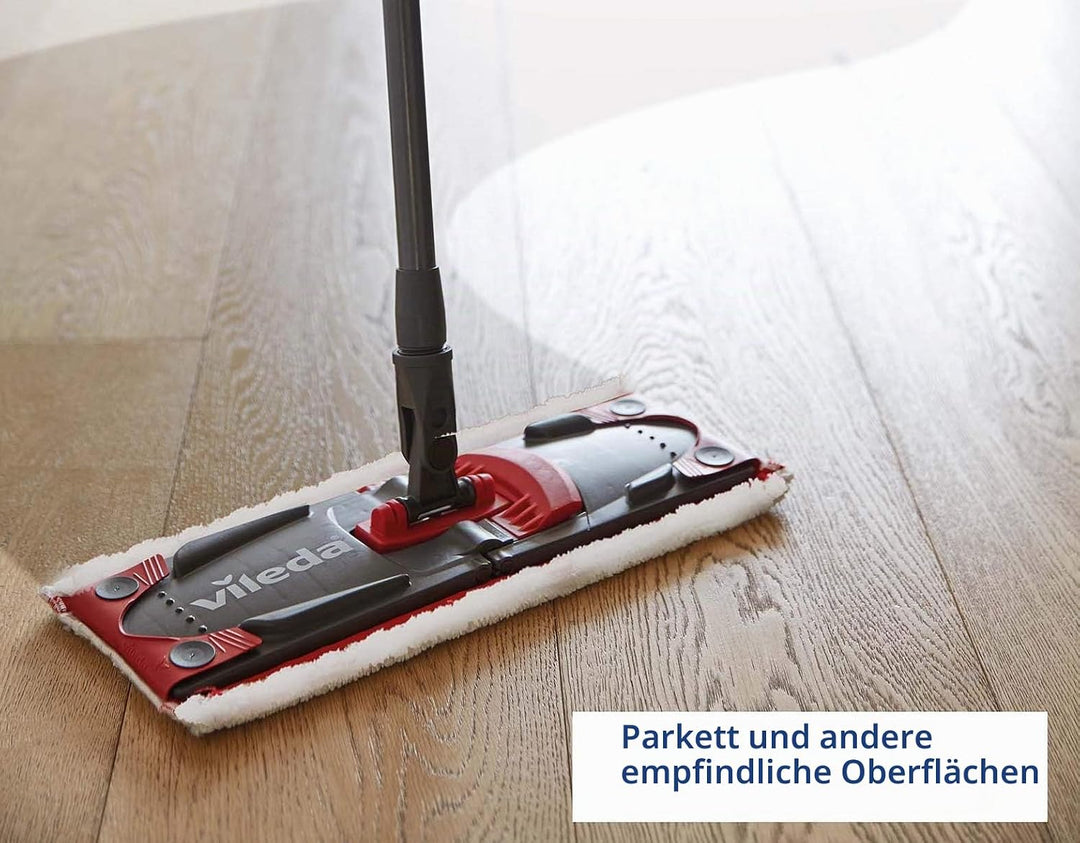 Vileda Ultramax Sensitive Special Parquet – Flacher Mopp – Bezug Mikrofaser Sensitive Ultramax Spezi