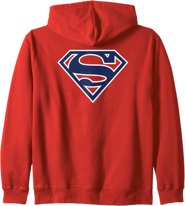Superman Navy & White Classic Shield Kapuzenjacke