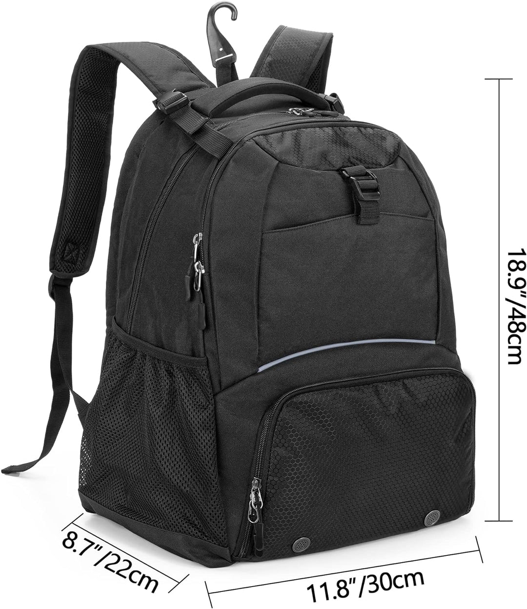 DSLEAF Tennisrucksack für 2 Schläger, Tennistasche mit separatem belüftetem Schuhraum für Tennis-/Pi