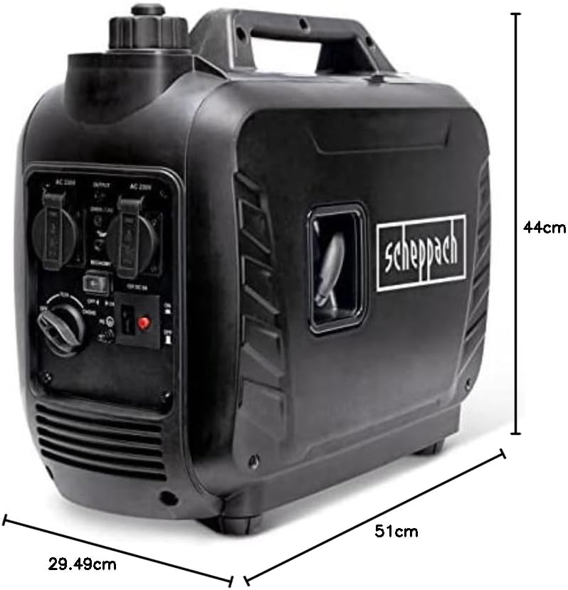 Scheppach Inverter Benzin Stromerzeuger IGT2500 Stromgenerator Notstromaggregat | Invertertechnik fü