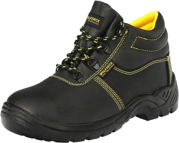 WOLFPACK LINEA PROFESIONAL 15018210 Wolfpack Sicherheitsstiefel S3, Leder, schwarz, Nr. 38, Sicherhe