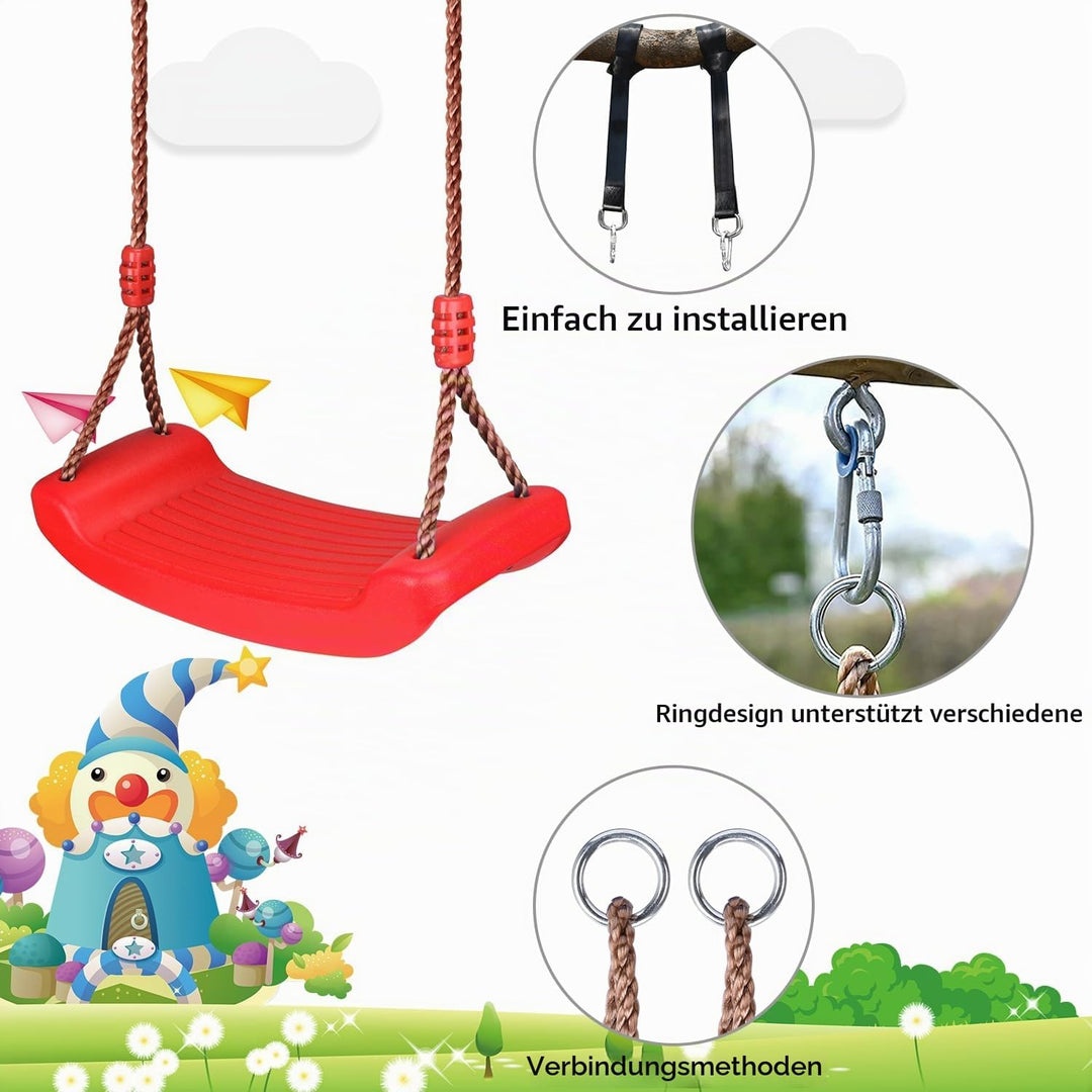 Schaukel Garten Kinderschaukel Schaukelsitz Schaukelbrett Brettschaukel für Kinder zum Schaukeln Out