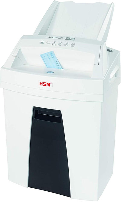 HSM SECURIO AF100 Small Office Autofeed Aktenvernichter, Sicherheitsstufe P4, Partikelschnitt, 100 B