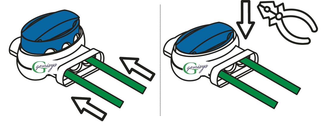 Genisys Ambrogio ® kompatible Kabel-Verbinder Draht Reparatur Verbindungsklemme Mähroboter Zucchetti