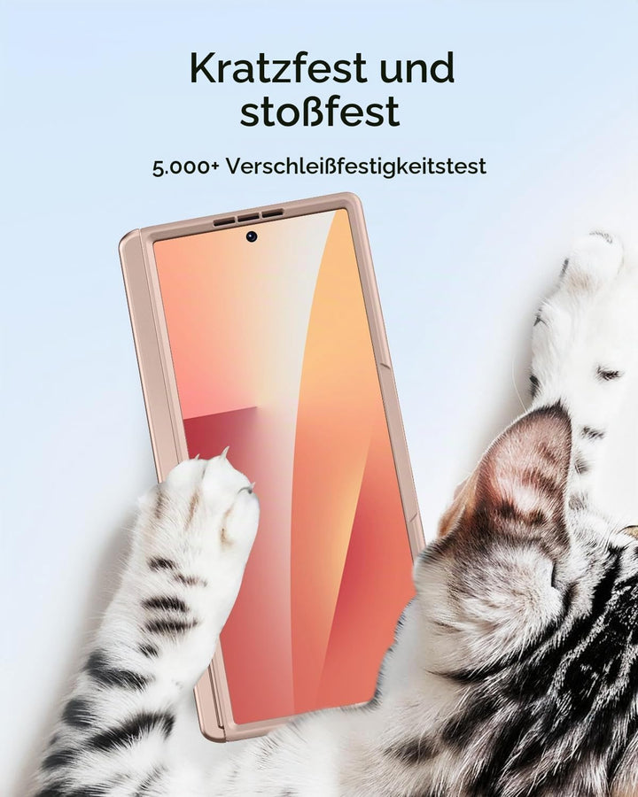 Miimall Magnetisch Hülle Kompatibel mit Samsung Galaxy Z Fold 7 Hülle mit S-Pen &amp; Stifthalter, [Anti
