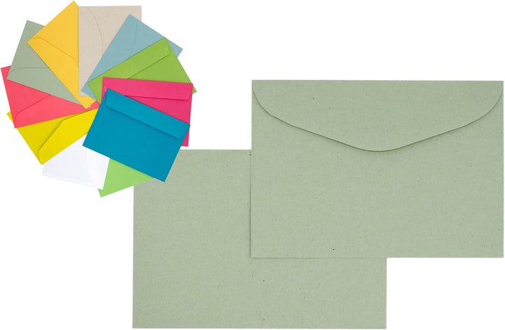 500x Briefumschlag Mint-Grün DIN C6 Recycling Fensterlos 500 Grün, 500 Grün