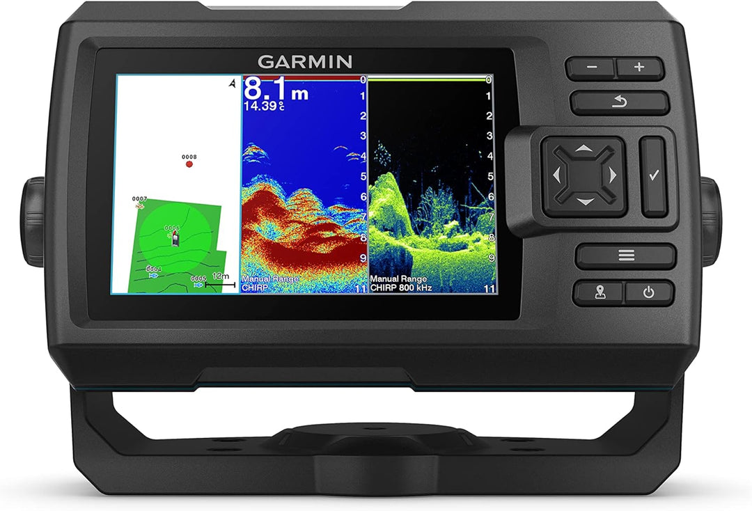 Garmin Striker Vivid 010-02551-00, einfach zu bedienender 12,7 cm Farb-Fischfinder und Sonar-Wandler