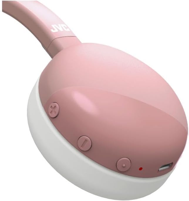 JVC HA-S20BT-P-E Bluetooth On-Ear Kopfhörer mit 3-Tasten-Bedienung Rosa, rosa