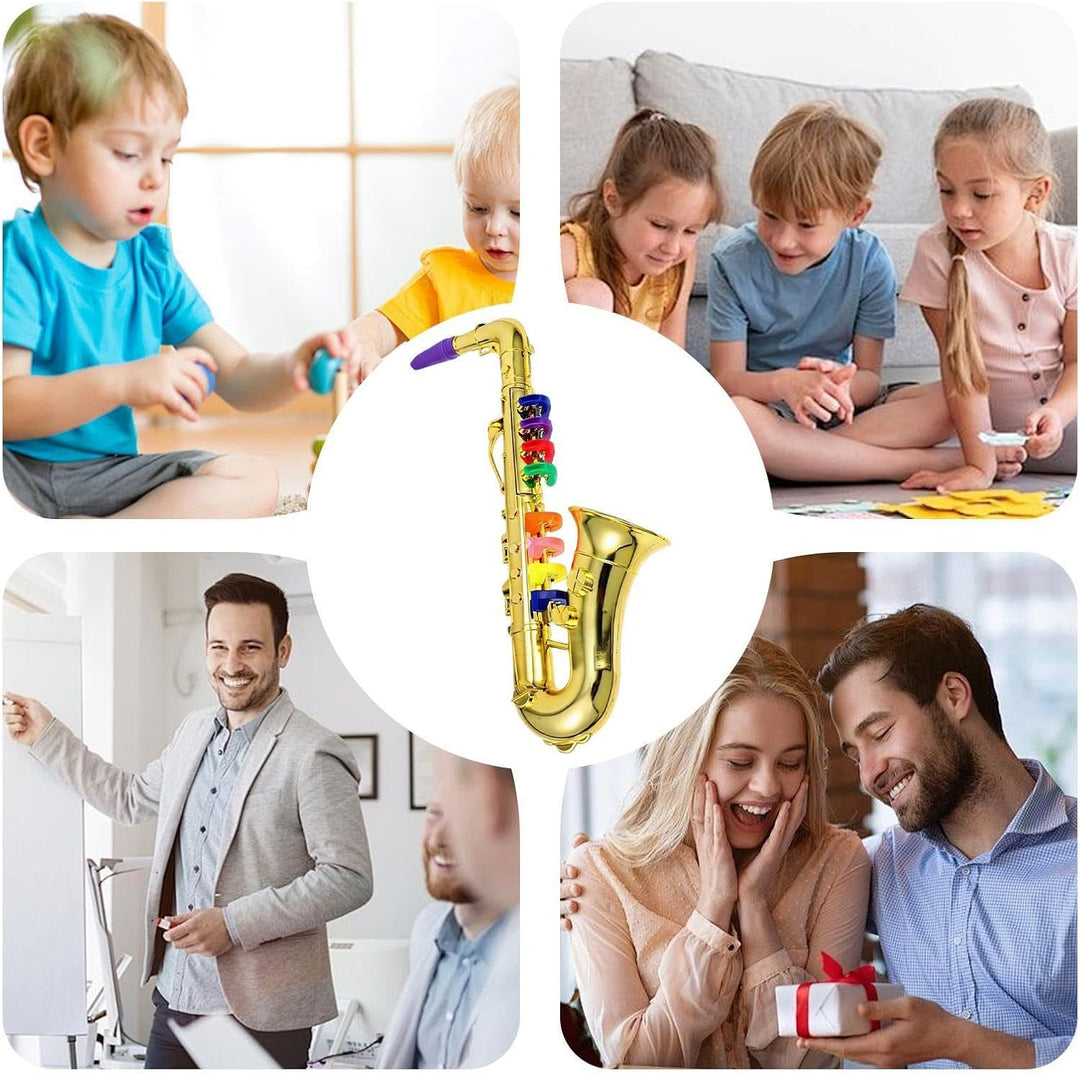 Kindersaxophon - Lerninstrument,Musikspielzeug | für & Mädchen – Geburtstag, Feiertag, Schulaufführu