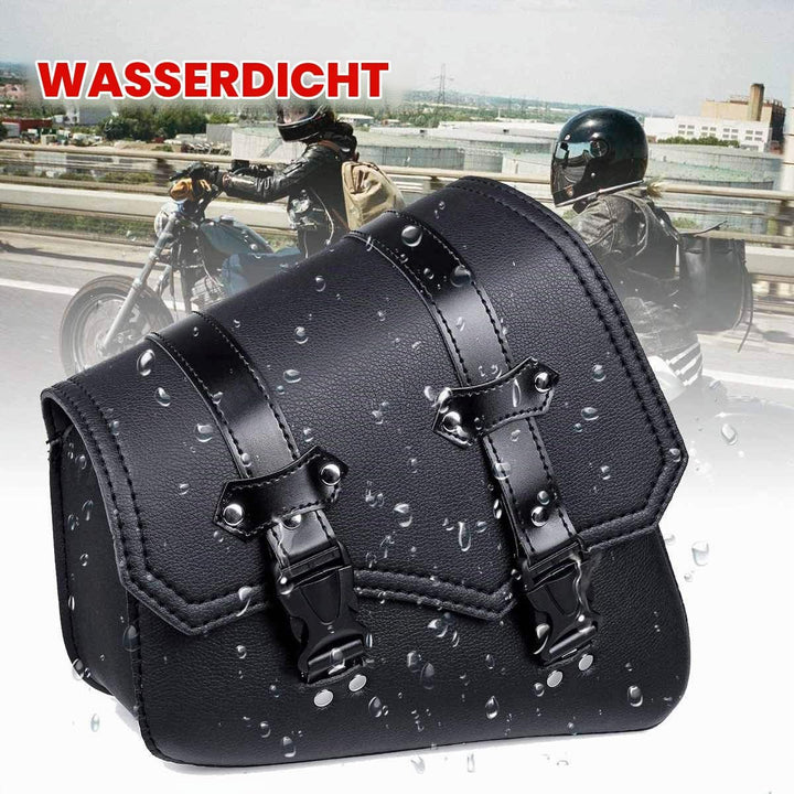 Vintage Satteltaschen für Motorrad Universal PU wasserdichte Satteltaschen mit grosser Kapazität