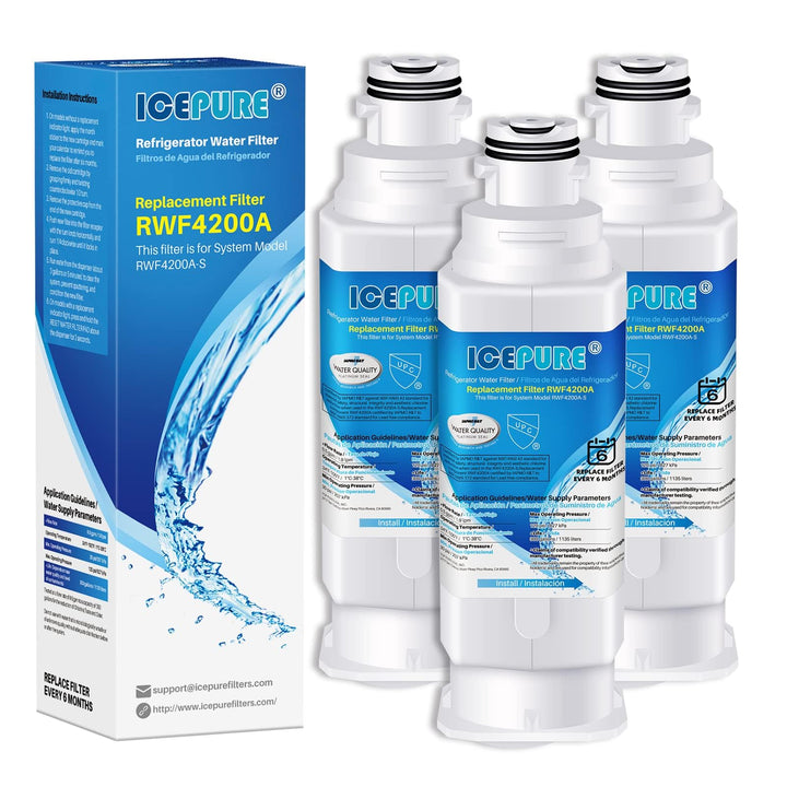 ICEPURE DA97-17376B Kühlschrank-Wasserfilter für DA97-08006C, HAF-QIN, HAF-QIN/EXP, RF23M8070SG, RF2