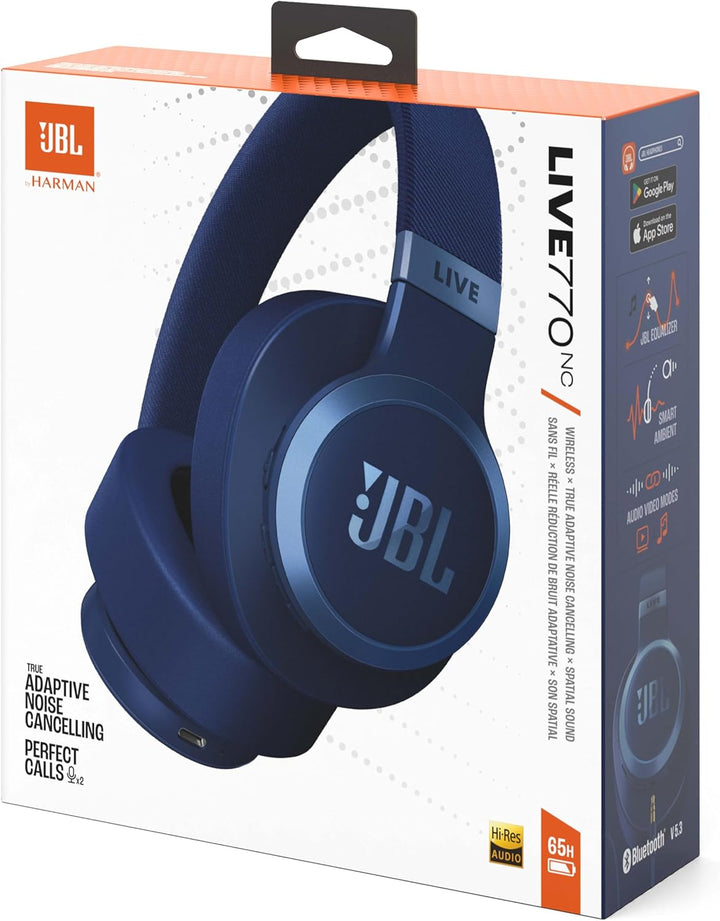 JBL Live 770 NC – Bluetooth Over-Ear-Kopfhörer mit adaptivem Noise-Cancelling – Kabellose Ohrhörer m