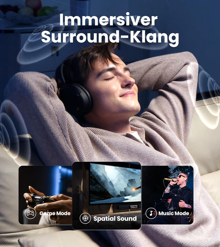 Edifier WH950NB Hybrid Active Noise Cancelling Kopfhörer -LDAC Codec mit Hi-Res Audio und Custom EQ