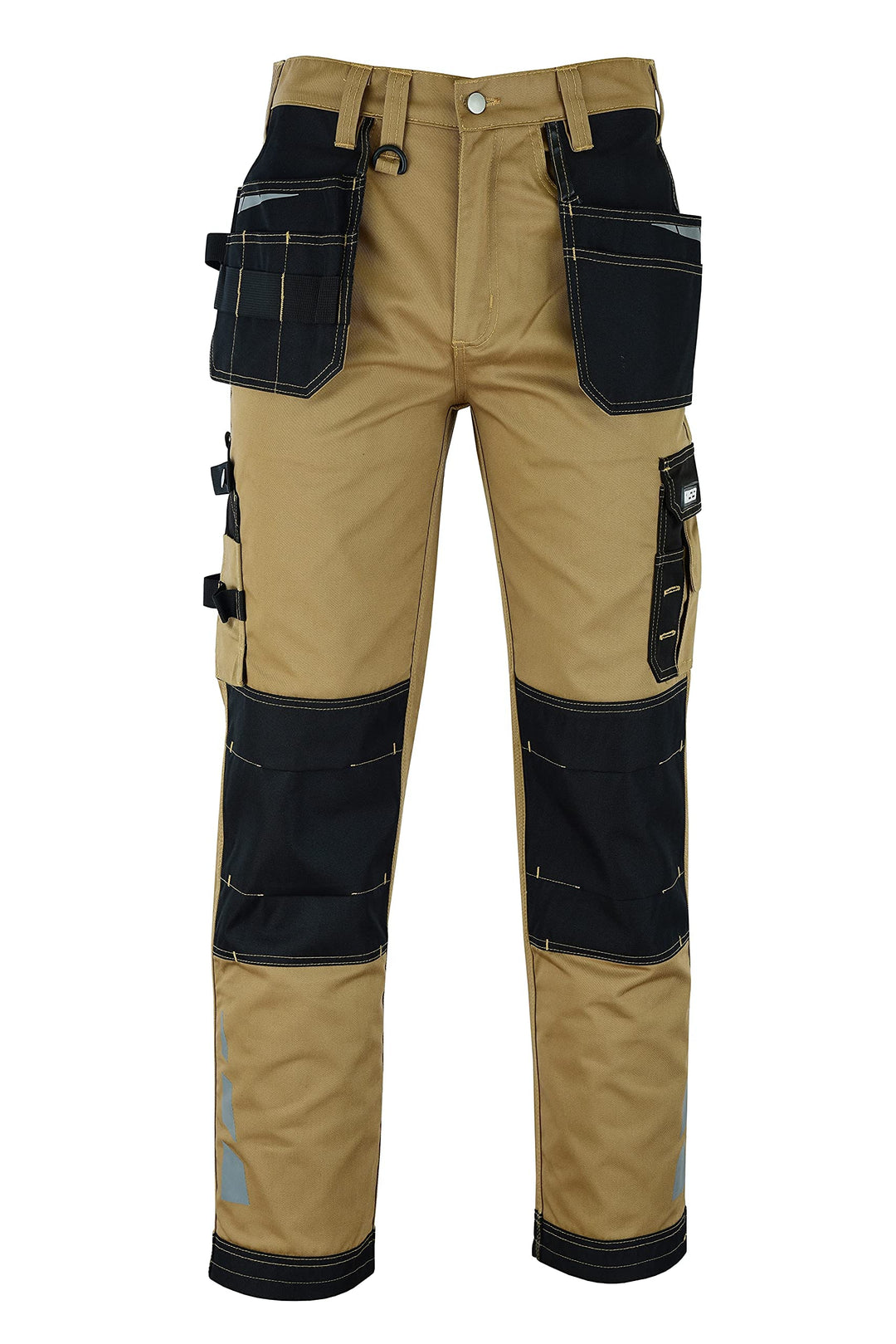 MS9 Herren Arbeitshose Bundhose Cargohose mit Holstertaschen Werkzeugtaschen Multifunktions und Knie