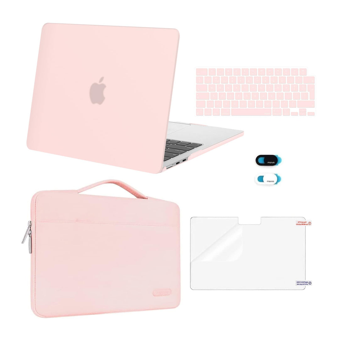 MOSISO Kompatibel mit MacBook Air 13,6 Zoll Hülle 2022-2024 A2681 mit M2 Chip Touch ID,Plastik Harts