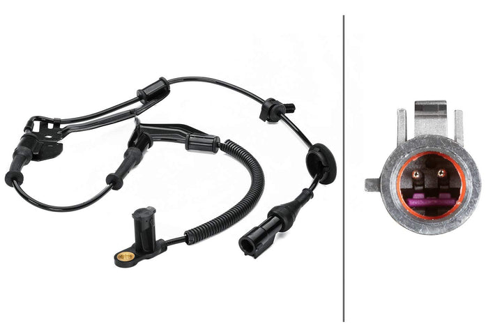 HELLA 6PT 014 494-781 Sensor, Abgastemperatur - 2-polig - geschraubt - Kabel: 590mm