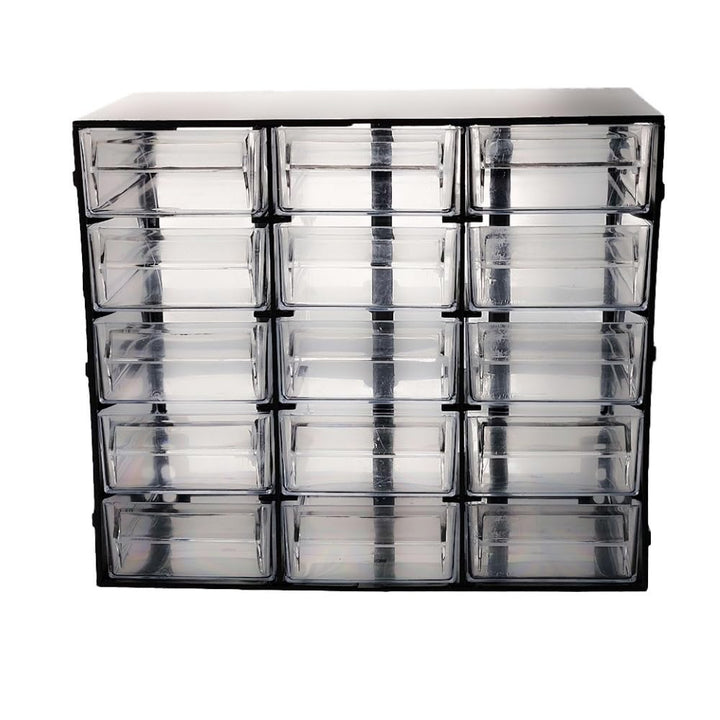 Sortimentskasten 15 Fach Sortierkasten für Kleinteile Organizer Schrauben Sortierbox Kleinteilemagaz