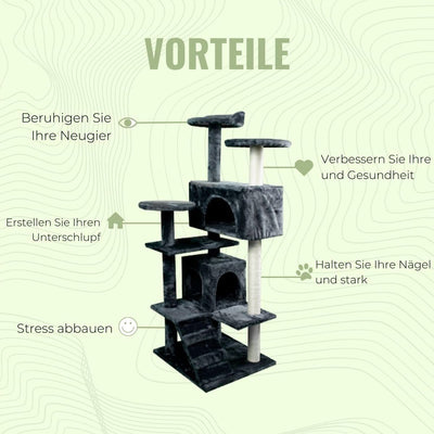 Mobiclinic, Kratzbaum, Modell Tico, gross, zum Klettern, 5 Höhen, trägt bis zu 10 kg, mit Plattforme