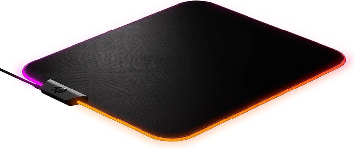 SteelSeries QcK Prism Cloth M - Gaming Mauspad – 2 Zonen RGB-Beleuchtung – Mittelgrosse (320mm x 270