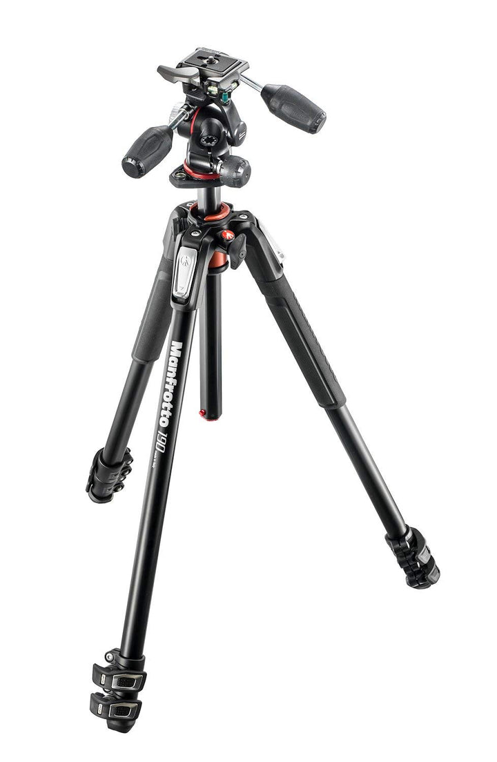 Manfrotto MK190XPRO3-3W Manfrotto 190 Aluminium Stativ mit 3 Segmenten Aluminium-Set mit 3 Abschnitt