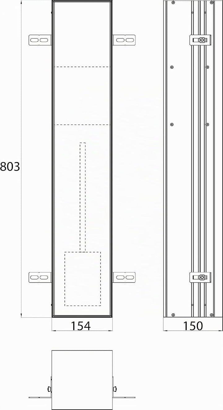 Emco ASIS Plus Unterputz-Schrankmodul für die Klobürstengarnitur, Badezimmerschrank mit Toilettenpap