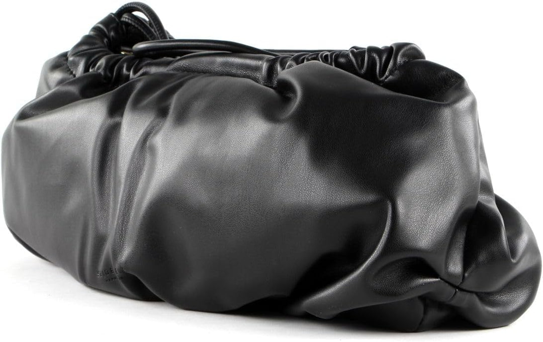 Seidenfelt stylishe Schultertasche Mysen lederfrei, Black
