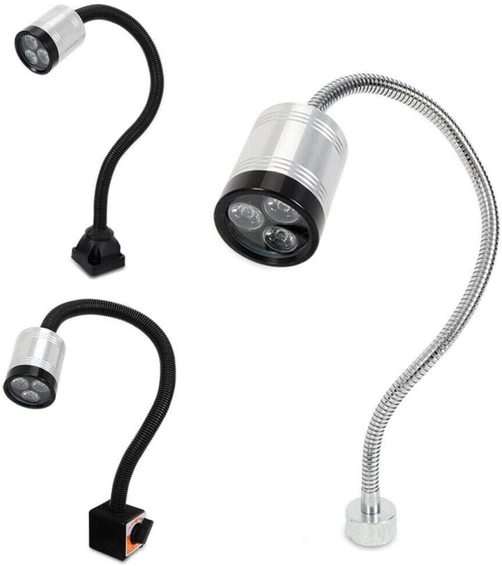 Maschinenlampe mit Magnetfuss, 6W CNC Drehmaschine Magnetische Schwanenhals LED Arbeitsleuchte Flexi