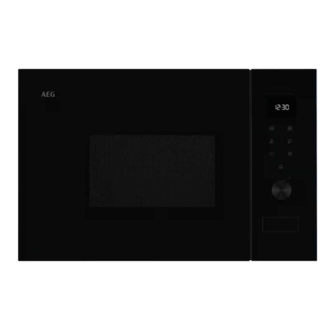 AEG OS5MG20EB Einbau-Mikrowelle, 20 l, 800 W, Grillfunktion, LED-Display, elektronische Öffnung, Sch