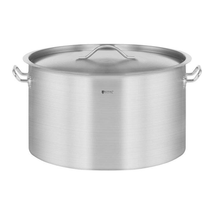 Royal Catering Edelstahltopf Induktion Kochtopf RCST-32E (31 L, Bodendicke 5 mm, Edelstahl)