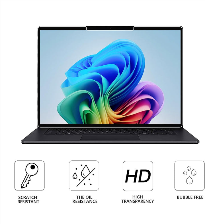 Megoo [2 Stück]-Schutzfolie für Microsoft Surface Laptop 7,kratzfest,hochempfindlich,Surface Pen kom