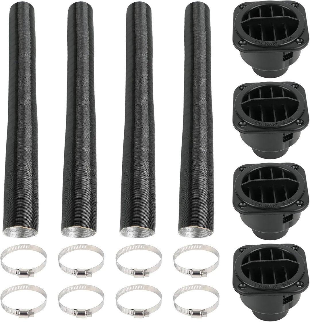 4 x 42 mm Auto Heizrohr Autoluftheizer Zubehör Warmluftauslass Entlüftungsschlauch Clips Set für Luf