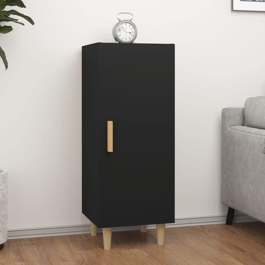 Sideboard Schwarz 34,5x34x90 cm Allzweckschrank Schrank Klein Kleine Kommode Kommoden & Sideboards F