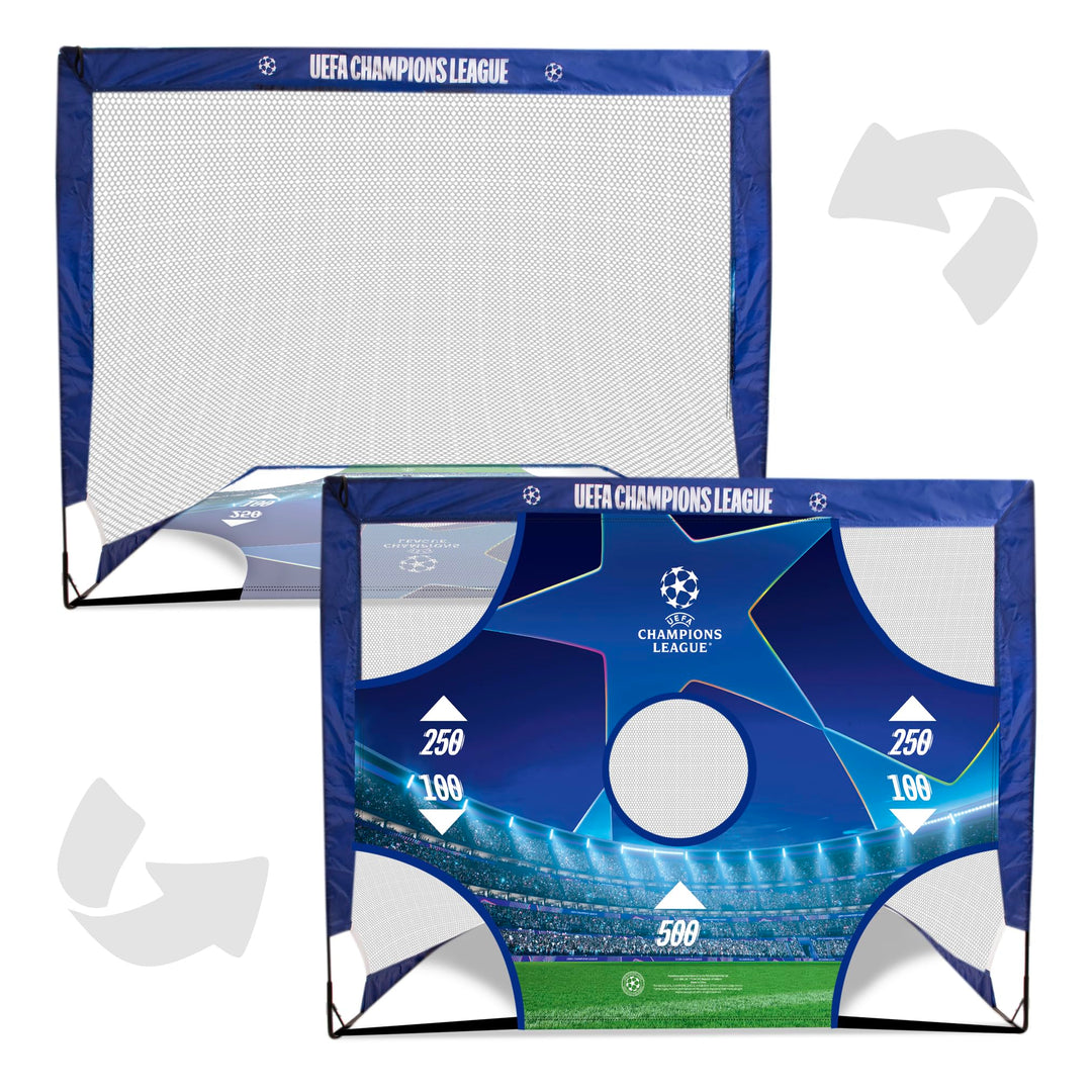 Offiziell Lizenziertes UEFA Champions League-Tor – 1,22 m x 0,91 m mit Zielscheibe, UCL tragbares Ne
