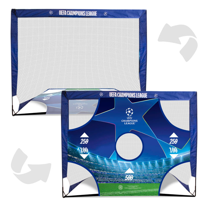 Offiziell Lizenziertes UEFA Champions League-Tor – 1,22 m x 0,91 m mit Zielscheibe, UCL tragbares Ne