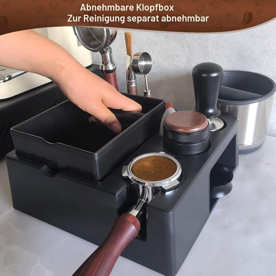 Espresso Tamperstation Klopfbox Knock Box Zur Aufbewahrung Von 51-54mm 58mm Espresso Tamper (Extra L