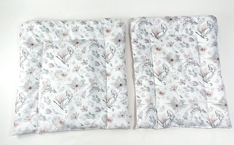 BABEES Wickelauflage Wickelunterlage 75x75 cm 100% Baumwolle Mädchen Junge Baby Kinder zweiseitig (M