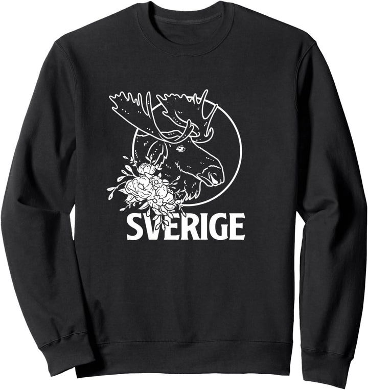 Sverige Schweden Elch Skandinavien Geschenk Sweatshirt