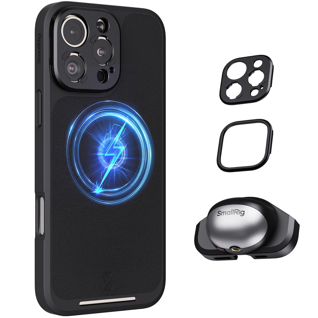 SMALLRIG FilMov Handyhüllen-Set für iPhone 16 Pro, leichte Fotohülle mit T-Mount-Objektivrückplatte/