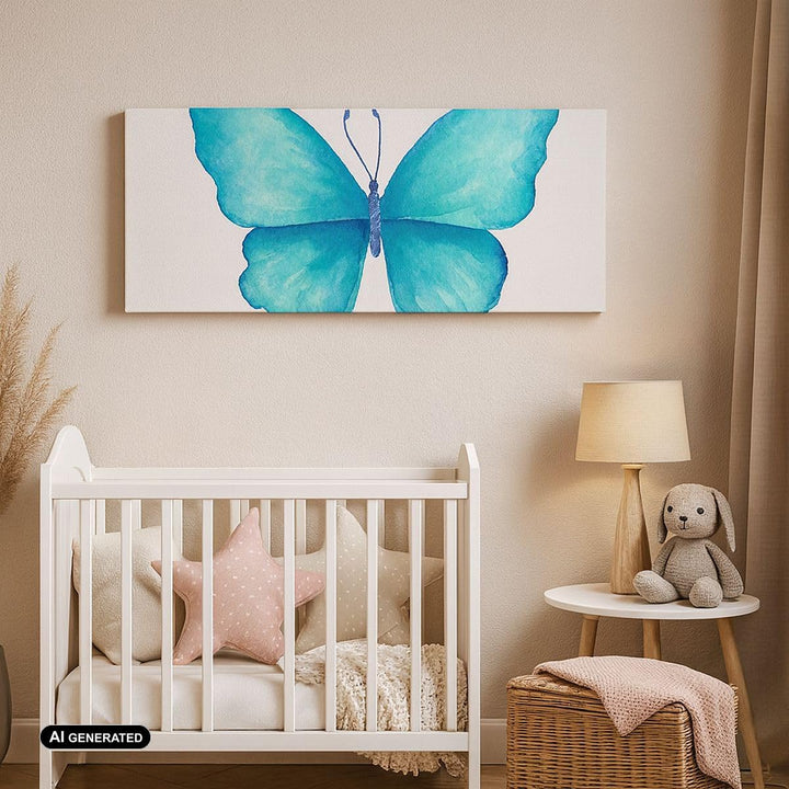 Bilder auf Leinwand 100x40cm Leinwandbild Schmetterlinge Fliegen Kindheit Sommer Gross Wanddeko Bild