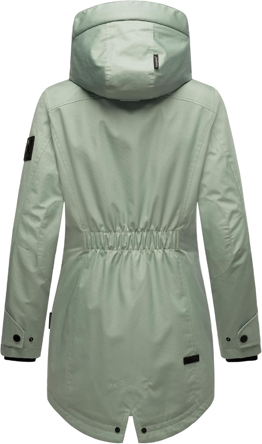 Navahoo Damen Übergangsjacke Warmer Kurzmantel Regenjacke mit Kapuze Brinjaa XS-XXL M Smokey Mint, M