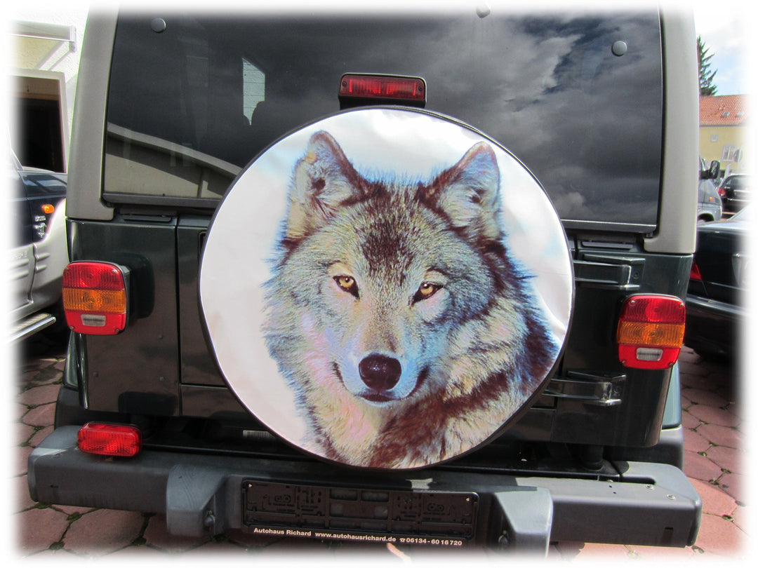 AB3-00209 WOLF 2 Reserveradabdeckung 64x22 cm Ersatzradabdeckung Reserveradhülle Reifencover Radhüll