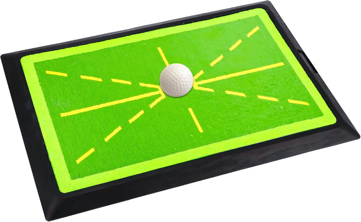 ALLOMN Schwungmatte mit Rutschfester Gummiunterlage - Golf-Übungsmatte für Schlagtraining im Innen-