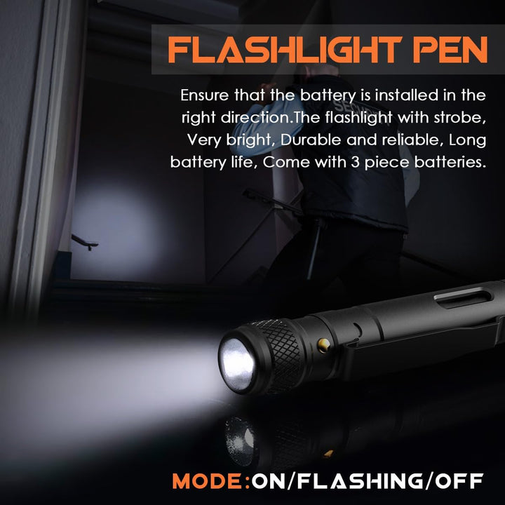 BIIB Geschenke für Männer, Taktischer Stift mit LED, Vatertagsgeschenk für Papa, Gadgets für Männer