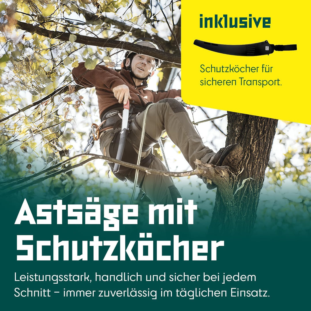 Berger Astsäge 64850 mit auswechselbaren Sägeblatt inklusive Schutzköcher, Länge: 33 cm Astsäge 33 c